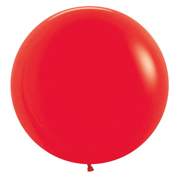24" Fashion Red Sempertex Latex Balloons, Pack of 10