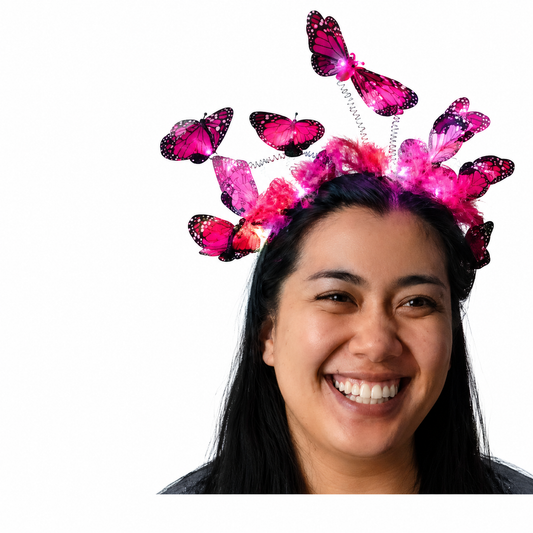 Light-Up Blue Butterfly Headband