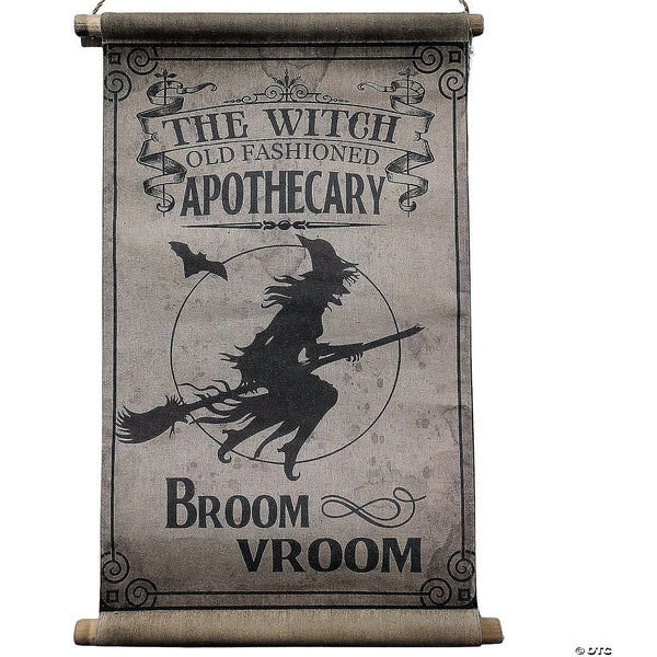 26" Broom Vroom Canvas Hanging Sign