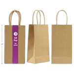 3-Pack Kraft Tote Bags