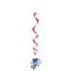 3 Sonic Hanging Swirl Decorations 26"