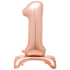 30" Rose Gold Foil Number Balloon - Number 1