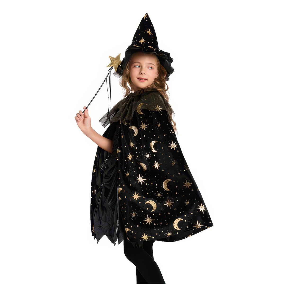 Kids Wizard Costume and Cape Set