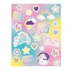 4 Unicorn Party Sticker Sheet