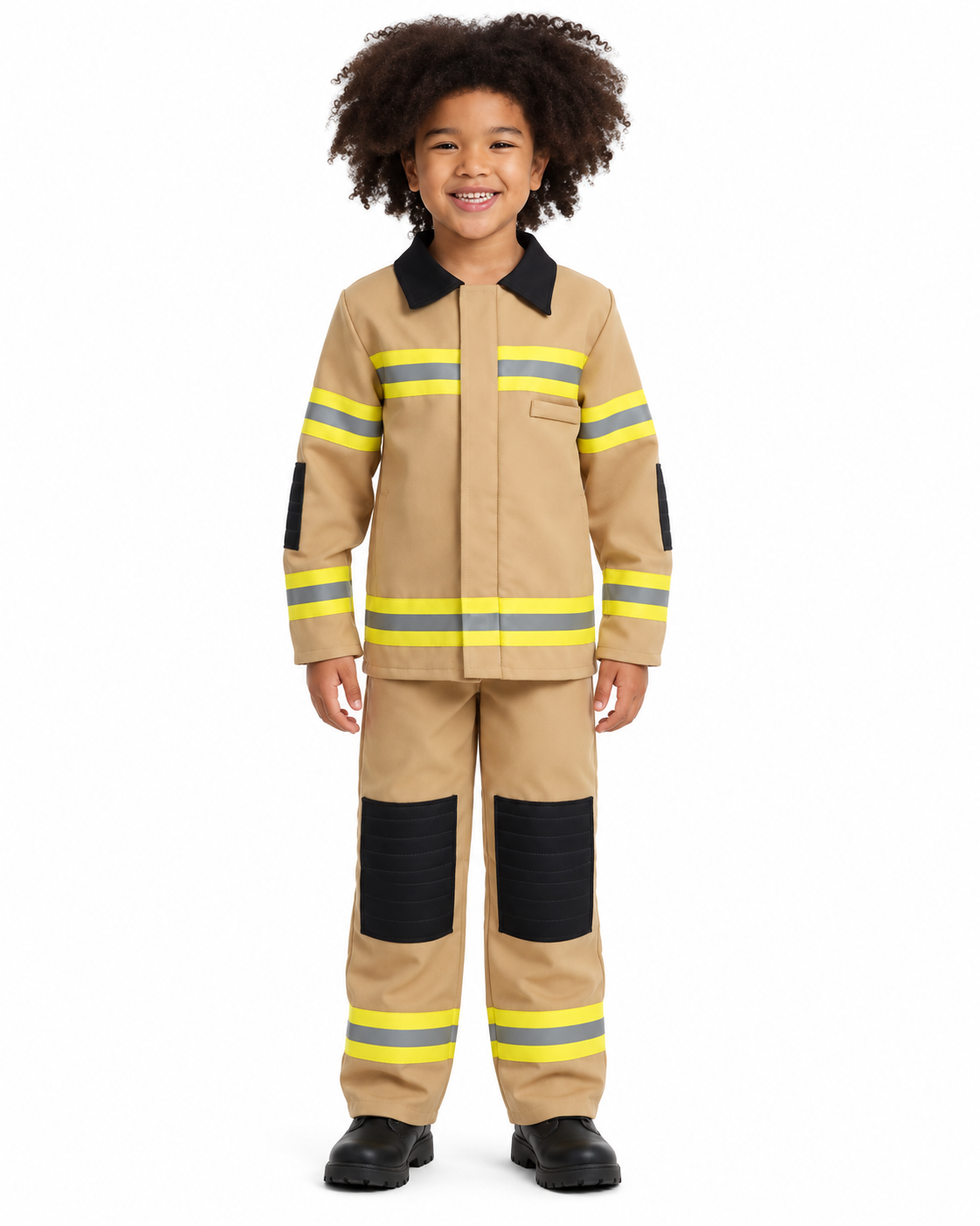 Tan Fireman Rescue Suit Child's Costume - Small 3-4 Years