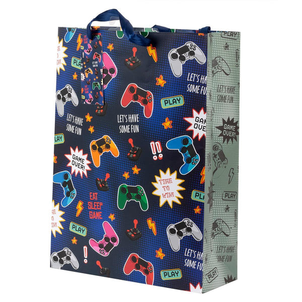 Game On! Large Gift Bag, 12" x 14"