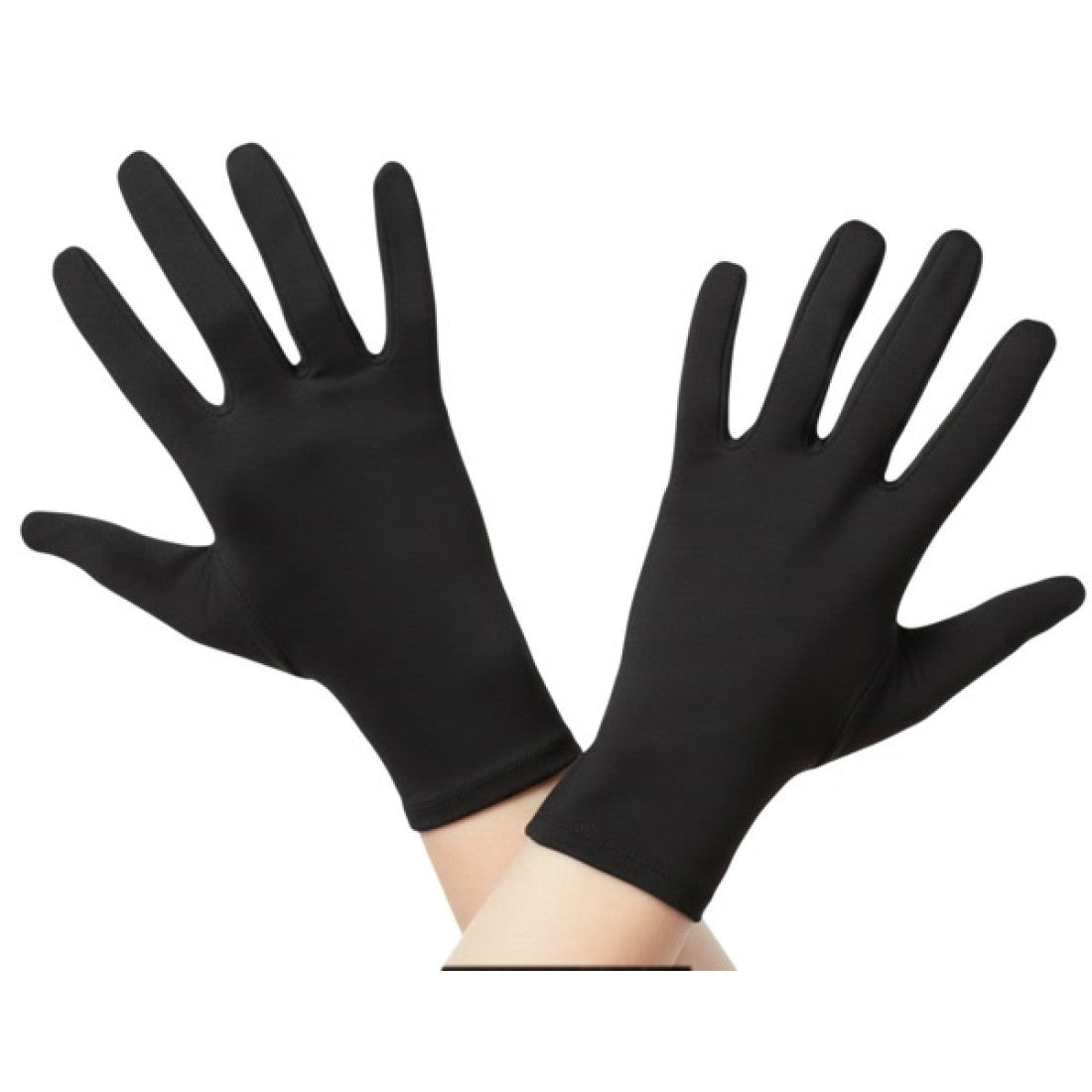 Short Black Adult Gloves