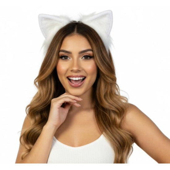 White Furry Ears