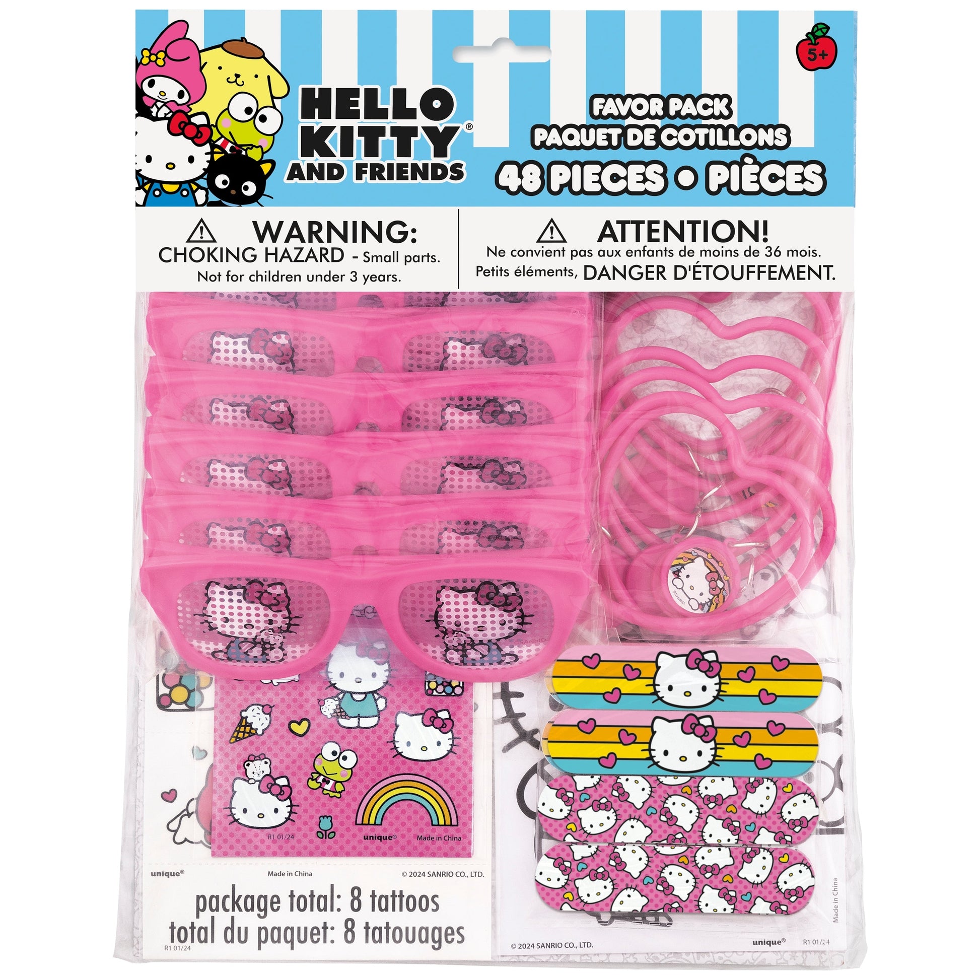 48 Count Hello Kitty Party Favor Pack