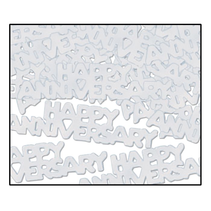 Happy Anniversary Silver Table Fanci-Fetti Scatter