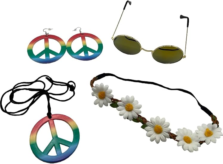 Adults Hippie Generation Instant Costume Accessory Kit