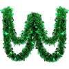 St. Patrick's Day Green Foil Shamrock Garland