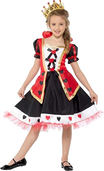 Queen Of Hearts Girl's Costume - Small 3-4 Years