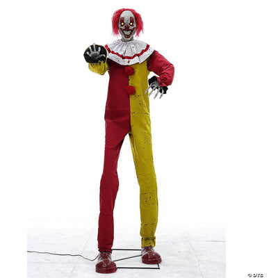 7' Pesky the Clown Animated Halloween Decoration