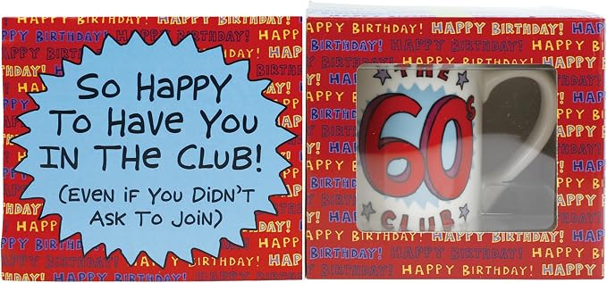 60th Birthday Club Gift Mug