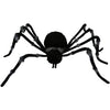 Jumbo Black Spider Halloween Decor with Grey Trim, 73"