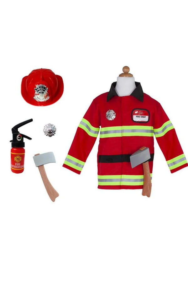 Kids Firefighter Set, Includes 5 Accessories, Size 3-4