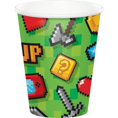 9" Cup 8 Count Gaming Party