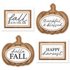 Fall Decor Signs, Set of 4