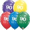 90th Birthday Latex Balloons, 50 Count Assorted