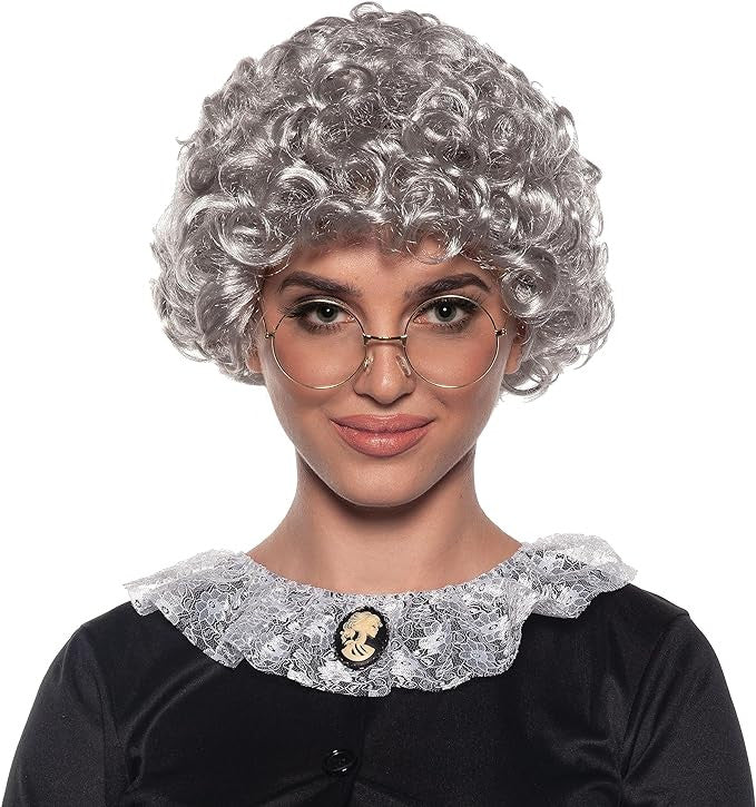 Old Lady Curls Wig