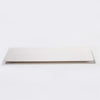 White Melamine Rectangular Tray with Hammered Texture, 15" x 6"