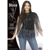 Black Sequin Fringe Disco Poncho