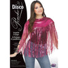 Pink Sequin Disco Fringe Poncho
