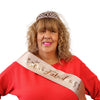 50 & Fabulous Rose Gold Tiara & Sash Set