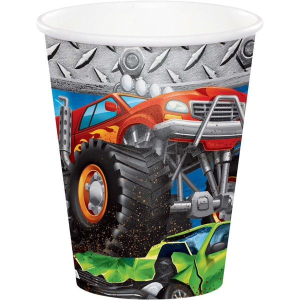 9oz Cup 8 Count Monster Truck Rally