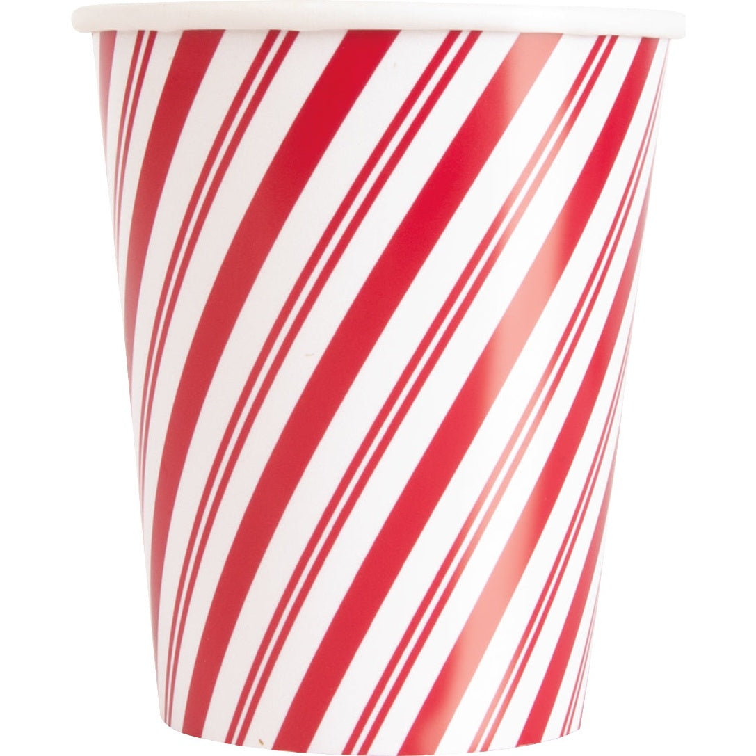 9oz. Cup, Red Striped Snowman
