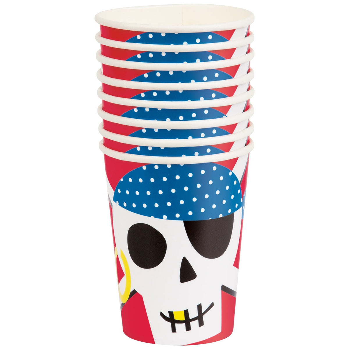 Ahoy Pirate 9oz. Paper Cups, 8 Count