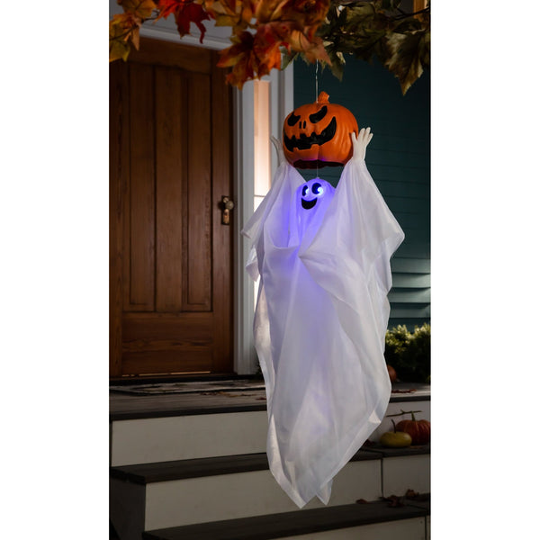 Animated Ghost with LED Lights and Sounds