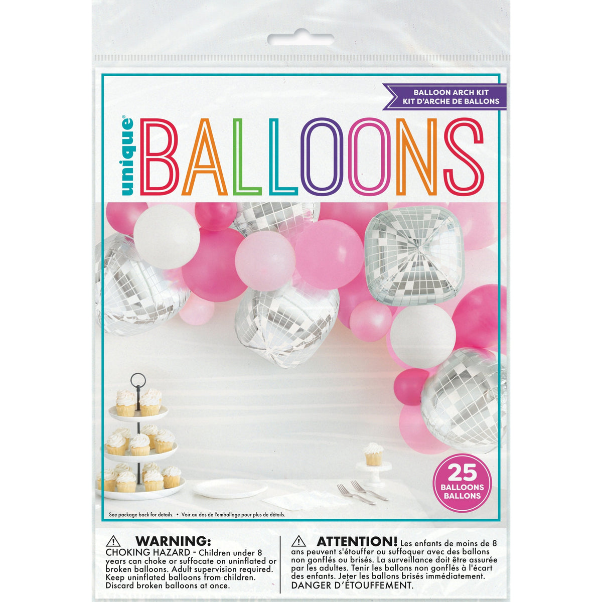 Assorted Latex/Sphere Balloon Arch 25 Pieces