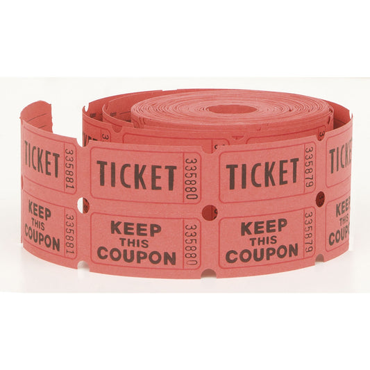 Auction Tickets - Double Roll, 500 Per Roll