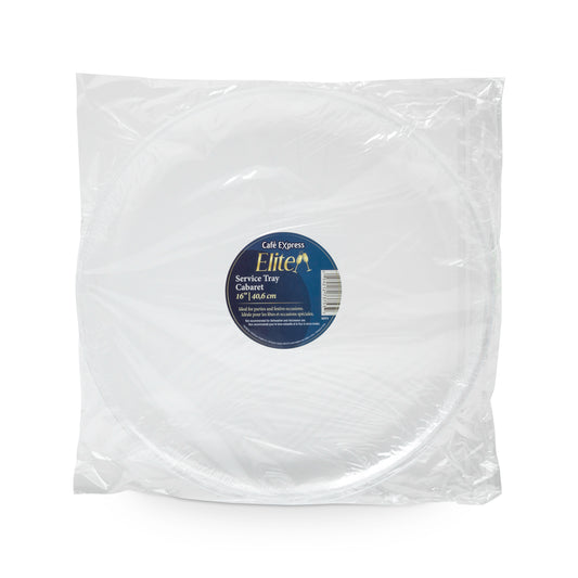 Cafe Express Elite Clear Round 16" Serving Tray