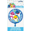 18" Baby Shark Foil Balloon, Packaged