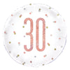 Balloon - Foil, Glitz Rose Gold, 30, Round, 18"