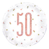 Balloon - Foil, Glitz Rose Gold, 50, Round, 18"