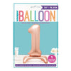 Rose Gold Number Shaped Standing Foil Balloon 30" 1