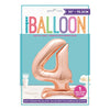 Rose Gold Number Shaped Standing Foil Balloon 30" 4