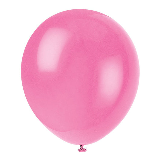 Balloons - Latex, Bubble Gum Pink, 12", 10 Count