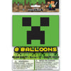 Balloons - Latex, Minecraft, 12", 8 Count