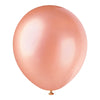 Balloons - Latex, Rose Gold, 12", 8 Count