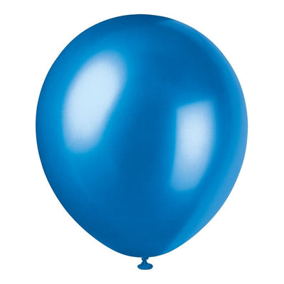 Balloons - Latex, Sapphire Blue, 12", 8 Count
