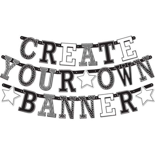 Banner - Create Your Own Black & White