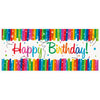 Banner Kit - Wall, Rainbow, Ribbons "Happy Birthday", 60" x 27"