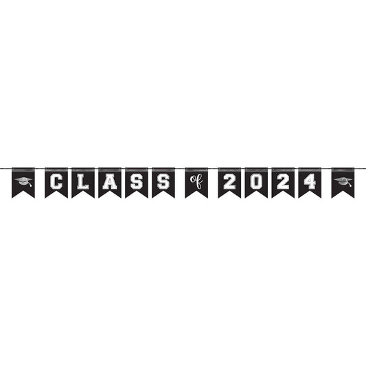 Banner Kit - White, Paper, Grad 2024, 12'