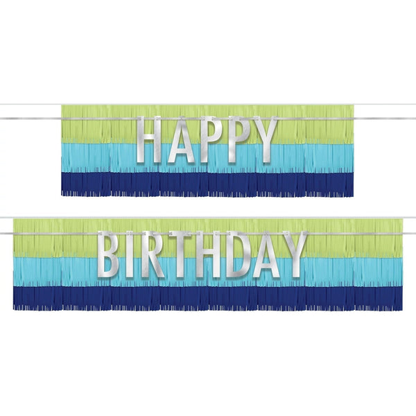Banners - Fringe, Modern Birthday, 4 Piece
