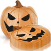 Bats & Boos Jack-o-Lantern Shaped Halloween Dinner Plates, Pack of 8